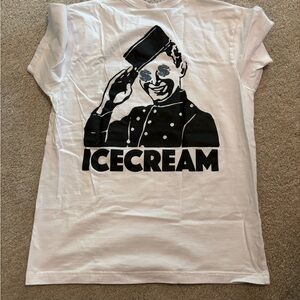 Billionaire Boys Club Icecream Graphic T-Shirt in White and Black